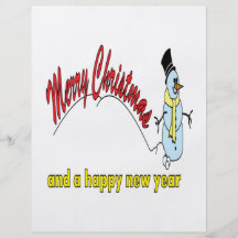 Merry Christmas And A Happy New Year Flyer Design