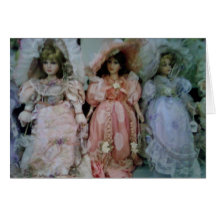 MERRY CHRISTMAS BABY DOLL GREETING CARD