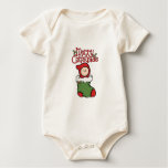 Merry Christmas - Baby in Stocking Onesie t-shirts