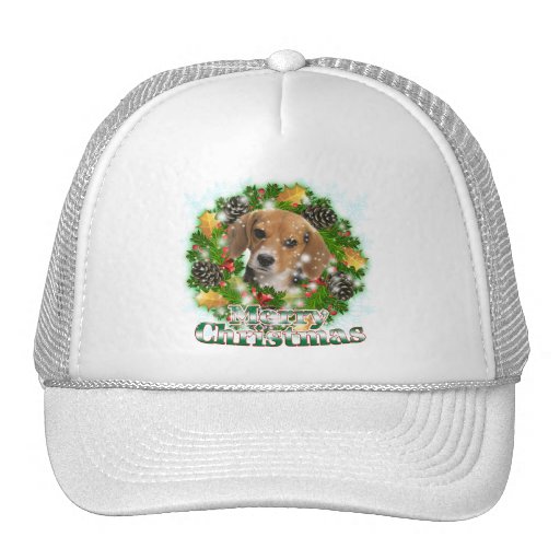 Merry Christmas Beagle Trucker Hat