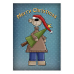 Merry Christmas Bear business cards