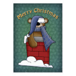 Merry Christmas Bear business cards