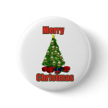 Merry christmas beer tree buttons