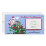 Merry Christmas Bird - Baby's First Christmas Photo Card