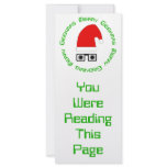 Merry Christmas Bookmark Template rack cards