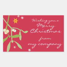 Merry Christmas business gift labels Stickers