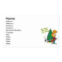 merry christmas but not too merry funny cartoon business card template