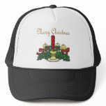 Merry Christmas Candle Centerpeice Design hats