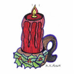 " Merry Christmas Candle " Ornament Acrylic Cut Outs