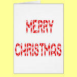 Merry Christmas Candy Cane Font cards