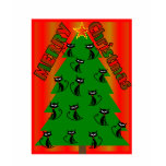 merry christmas CAT TREE t-shirts