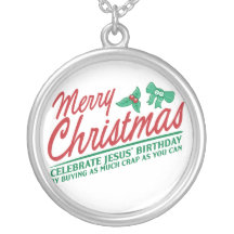 Merry Christmas - Celebrate Jesus' Birthday Custom Jewelry