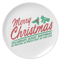 Merry Christmas - Celebrate Jesus' Birthday Plate