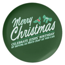 Merry Christmas - Celebrate Jesus' Birthday Party Plate