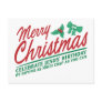 Merry Christmas - Celebrate Jesus' Birthday Post Card