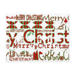 Merry Christmas Circle Postcard