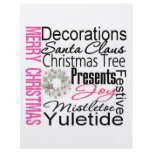Merry Christmas Collage Pink Wreath flyers