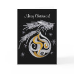 Merry Christmas Contemporary Greeting Card