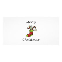 Merry Christmas Customized Photo Card