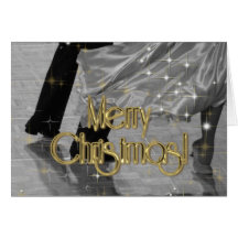 Merry Christmas Dancers PERSONALIZED Greeting Cards