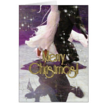 Merry Christmas Dancers PERSONALIZED Greeting Cards