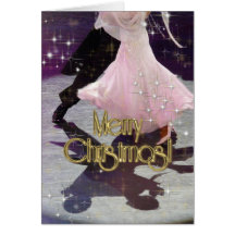 Merry Christmas Dancers PERSONALIZED Cards