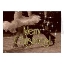 Merry Christmas Dancers PERSONALIZED Cards