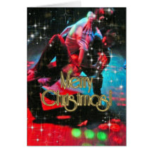 Merry Christmas Dancers PERSONALIZED Greeting Card