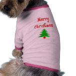 Merry Christmas pet clothing