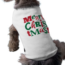 Merry Christmas pet clothing