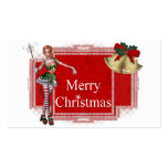 Merry Christmas Elf Design 2 - Holiday Gift Tags business cards