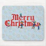 MERRY CHRISTMAS ELF PAD by SHARON SHARPE mousepads