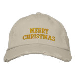 Merry Christmas Embroidered Baseball Cap