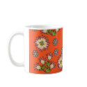 Merry Christmas Flower Snowflake Red Mug