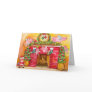 Merry Christmas Flying Pigs Decorate Hearth & Home Greeting Cards