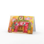 Merry Christmas Flying Pigs Decorate Hearth & Home cards
