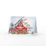 Merry Christmas Flying Pigs Decorate  the Home Cards