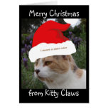 Merry Christmas from Kitty Claws Greeting Cards