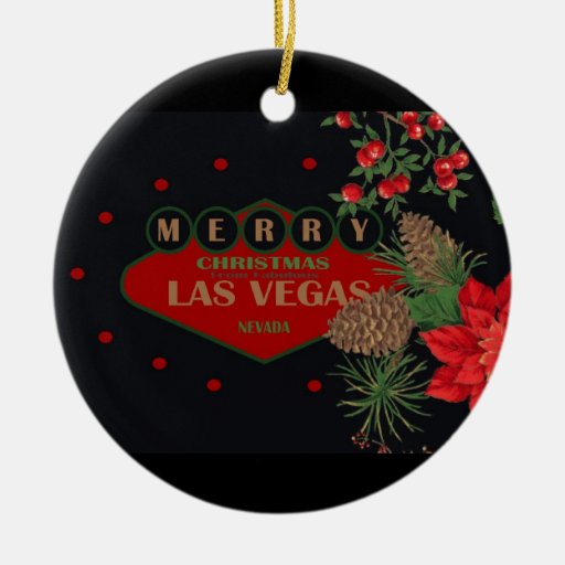 merry christmas from las vegas ornament zazzle merry christmas from las vegas ornament zazzle