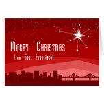 Merry Christmas From San Francsico Greeting Card