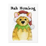 Merry Christmas from the Cat Bah Humbug Postcard