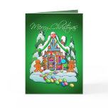 MERRY CHRISTMAS GINGERBREAD HOUSE by SHARON SHARPE cards