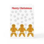 MERRY CHRISTMAS GINGERBREAD MEN CARD