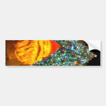 Merry Christmas Gnome Bumper Sticker