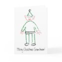 Merry Christmas Grandmom! Childrens Elf card