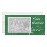 Merry Christmas! Green Photo Card photo cards
