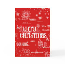 Merry Christmas Greeting Card