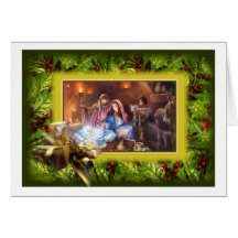 Merry Christmas Greeting Card Ukrainian Design