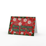 Merry Christmas Happy New Year cards
