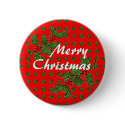 Merry Christmas: Holly buttons